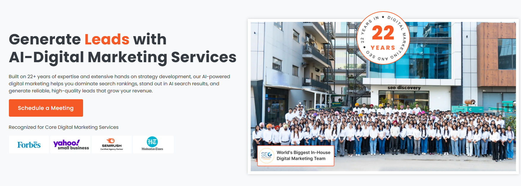 seo discovery homepage