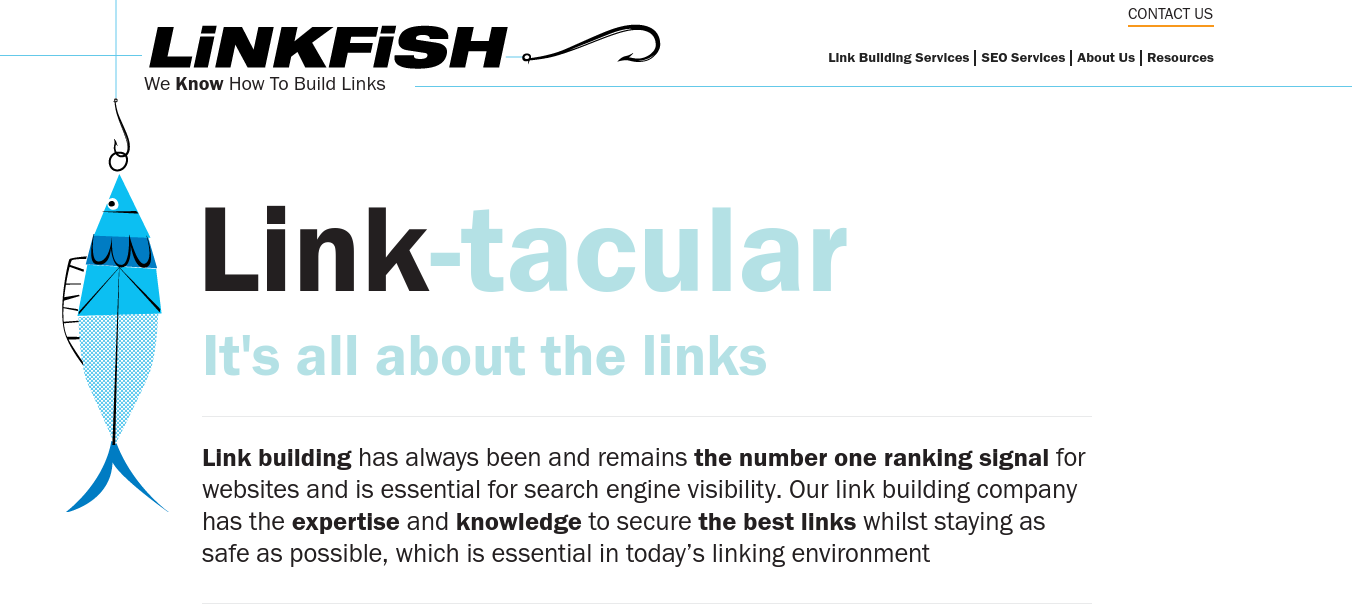 linkfish media homepage