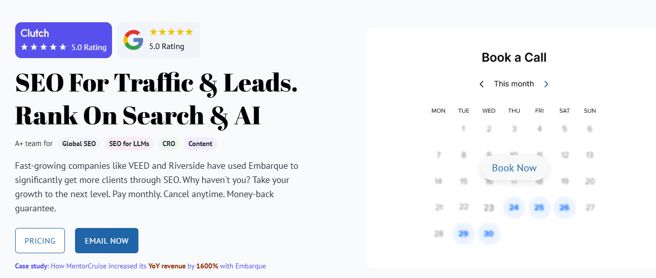 embarque.io homepage