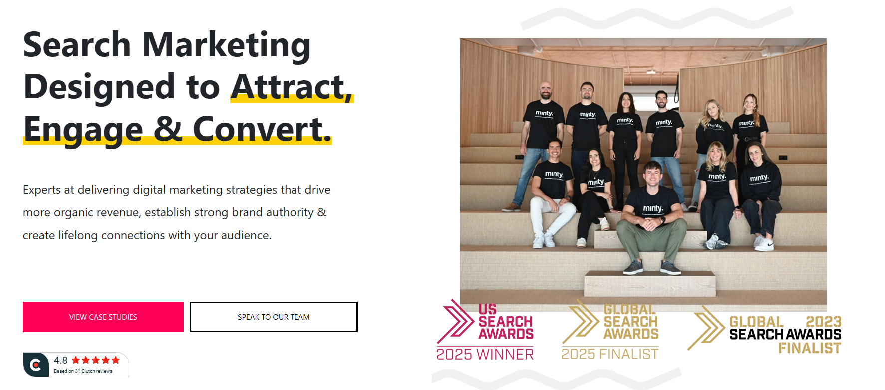 minty digital homepage