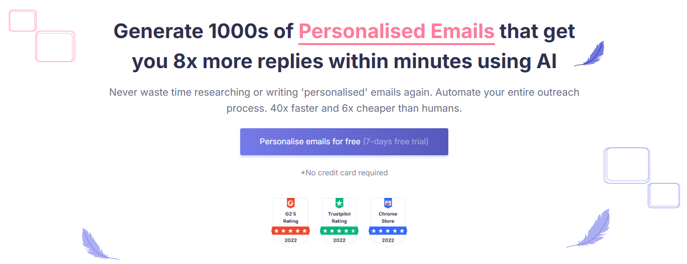 smartwriter.ai homepage
