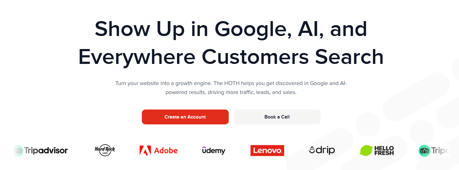 the hoth homepage