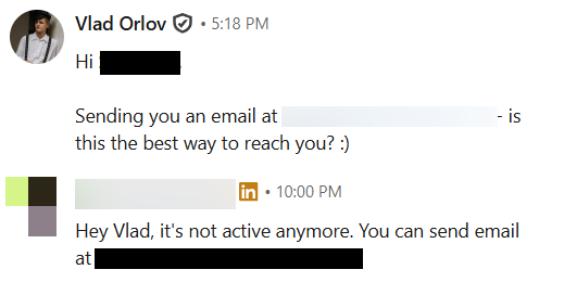 example of a successful customized linkedin connection request
