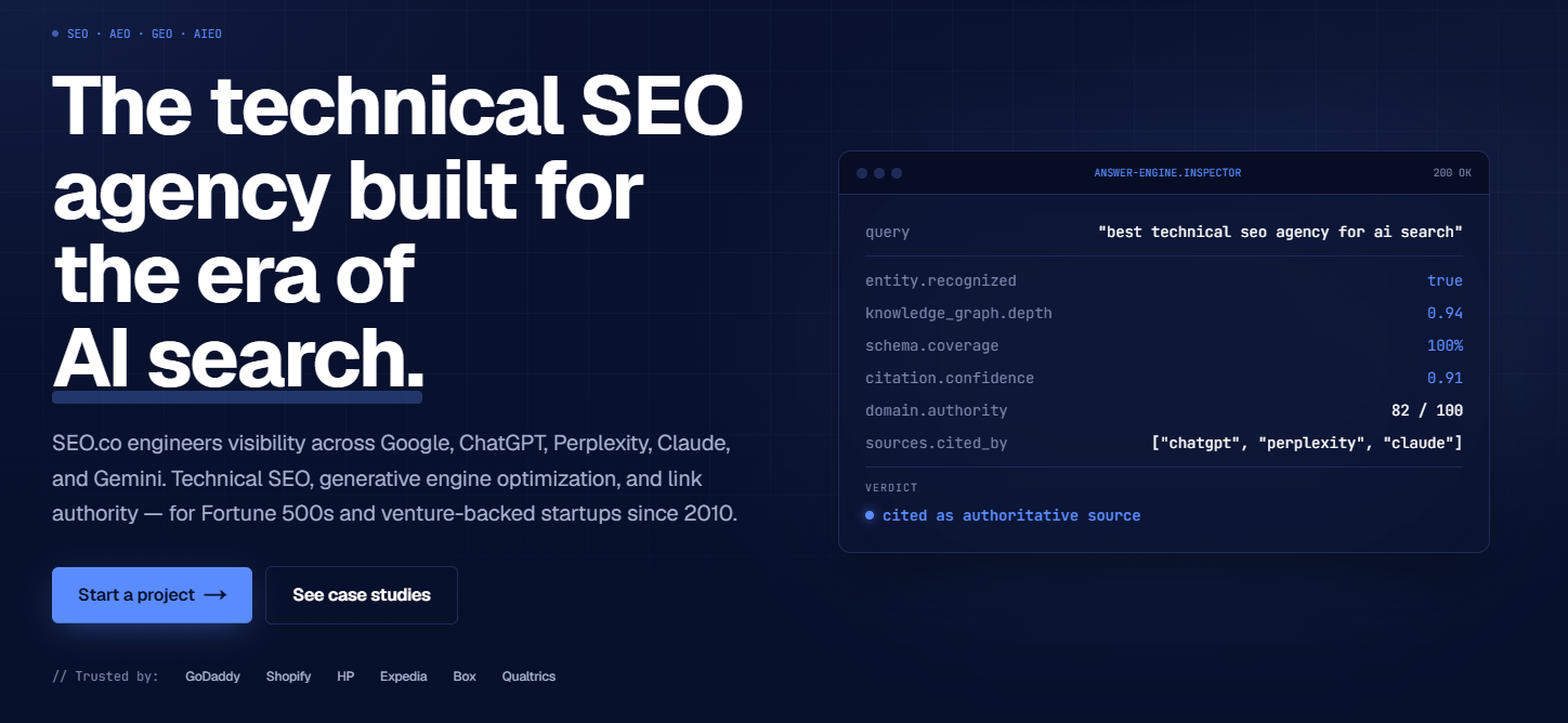 seo.co homepage