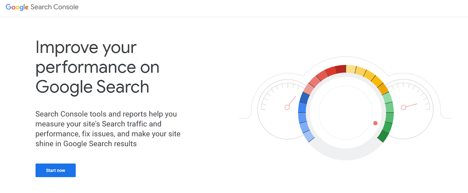 google search console homepage