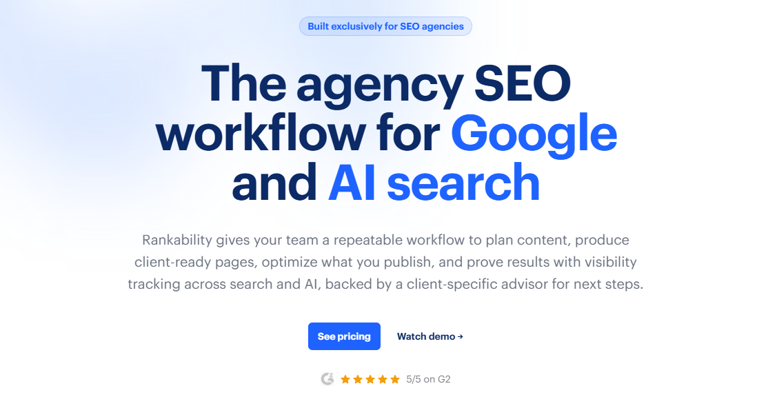 rankability homepage