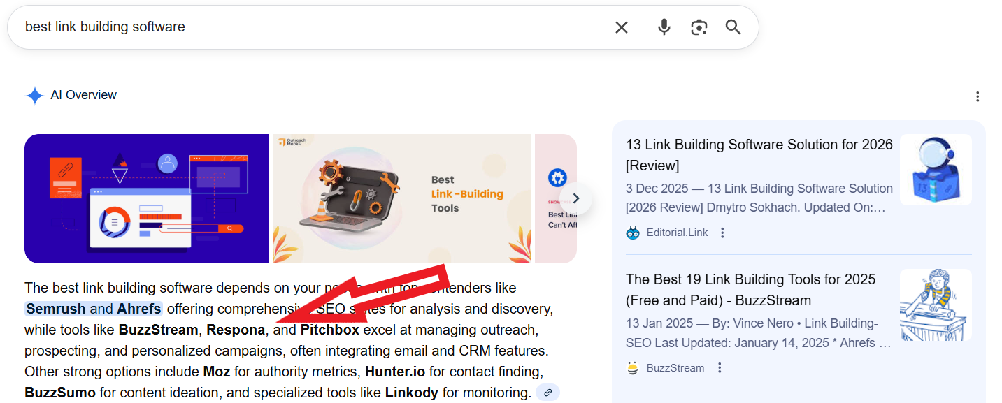 respona brand mention in ai overview