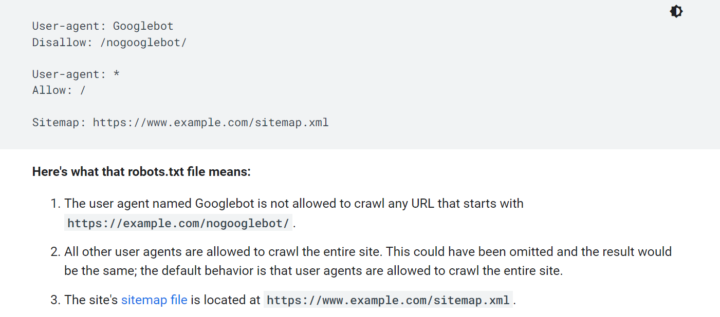 google's guidelines for robots.txt