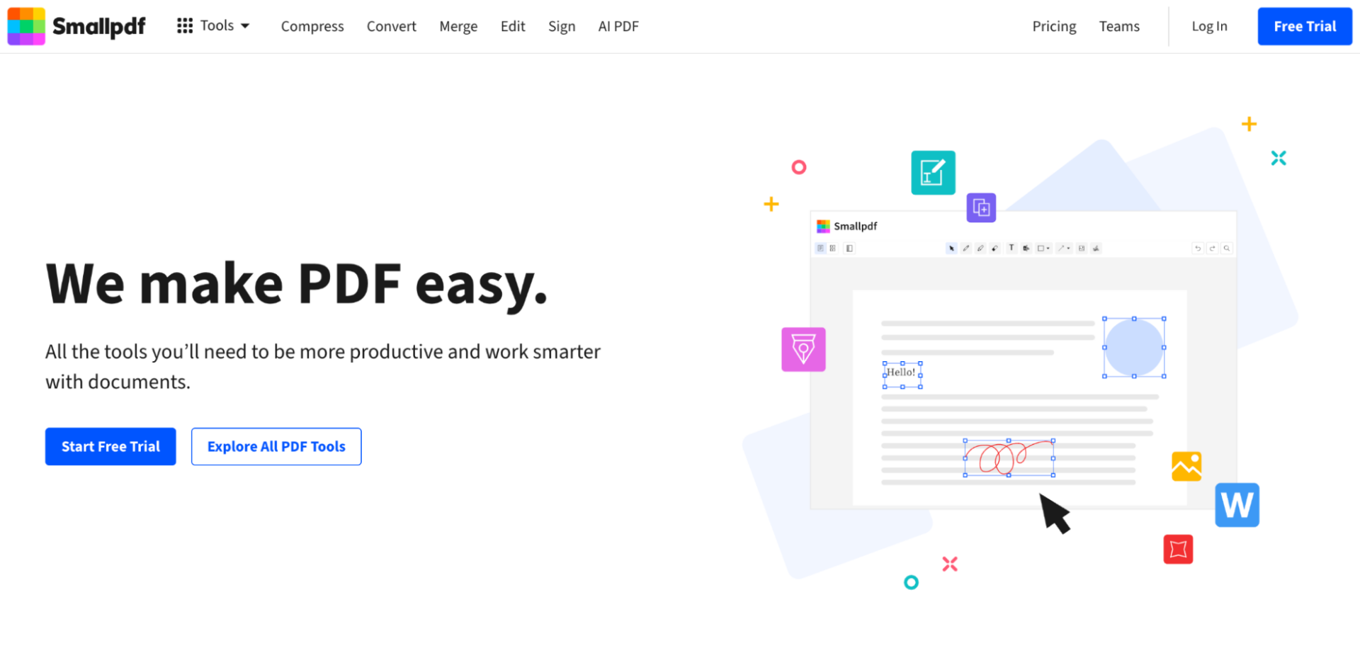 smallpdf homepage