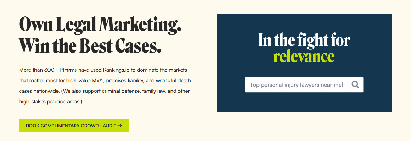 rankings.io homepage