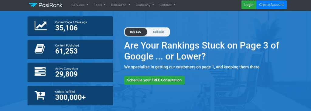 posirank homepage