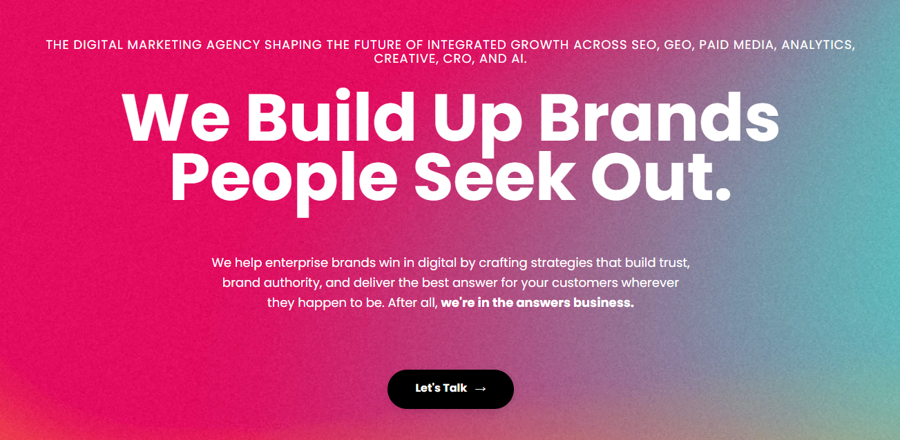 seer interactive homepage