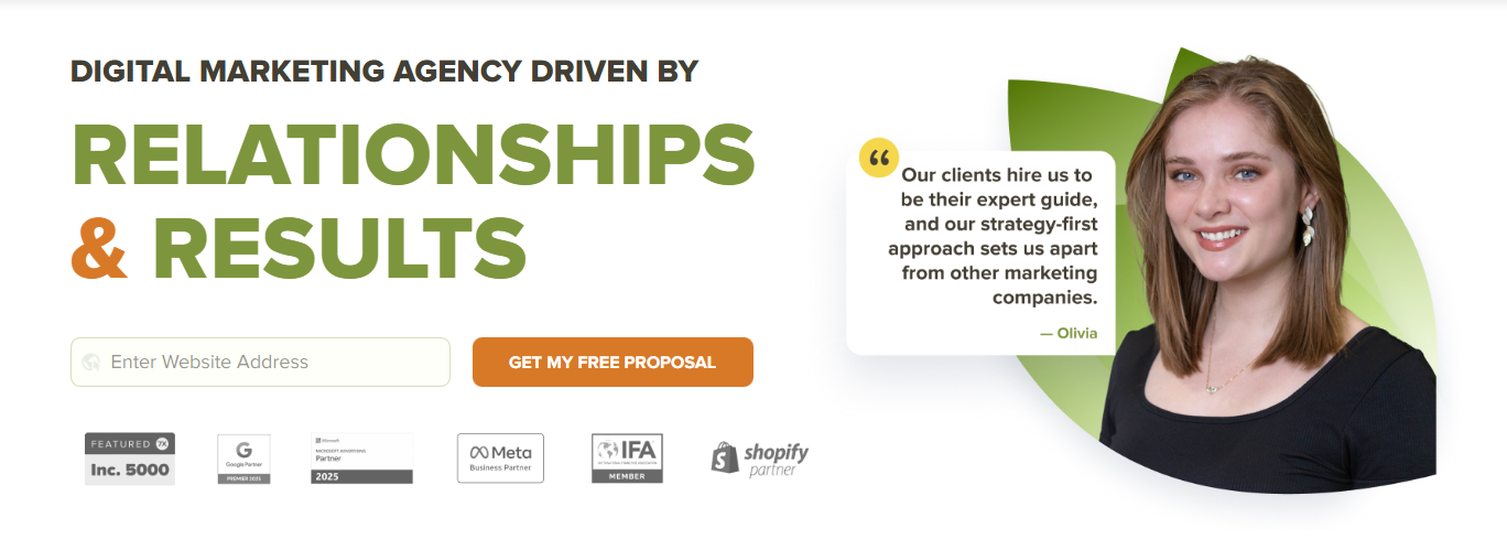 thrive internet marketing homepage