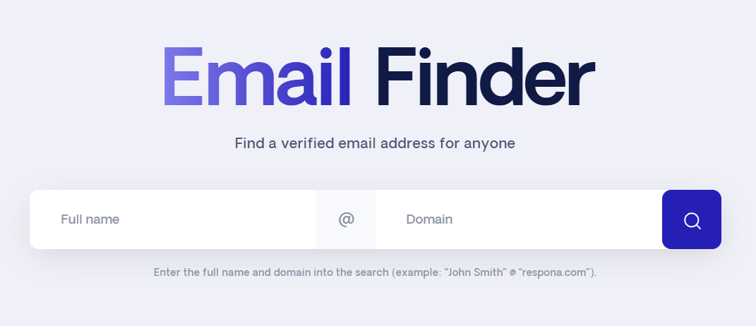 respona free email finder tool