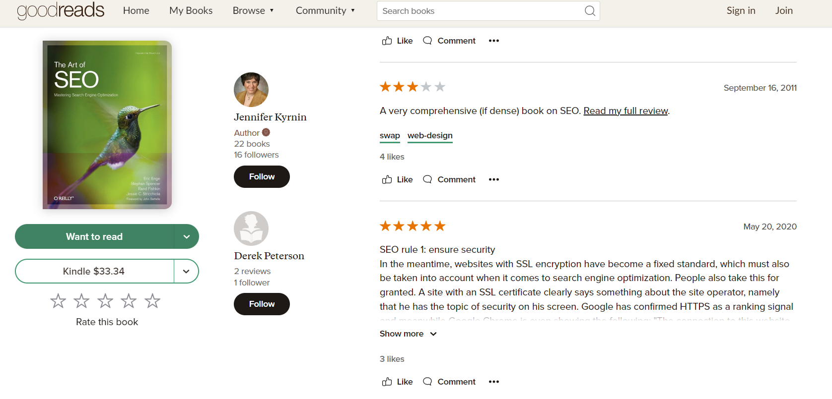 the art of seo reviews on goodreads