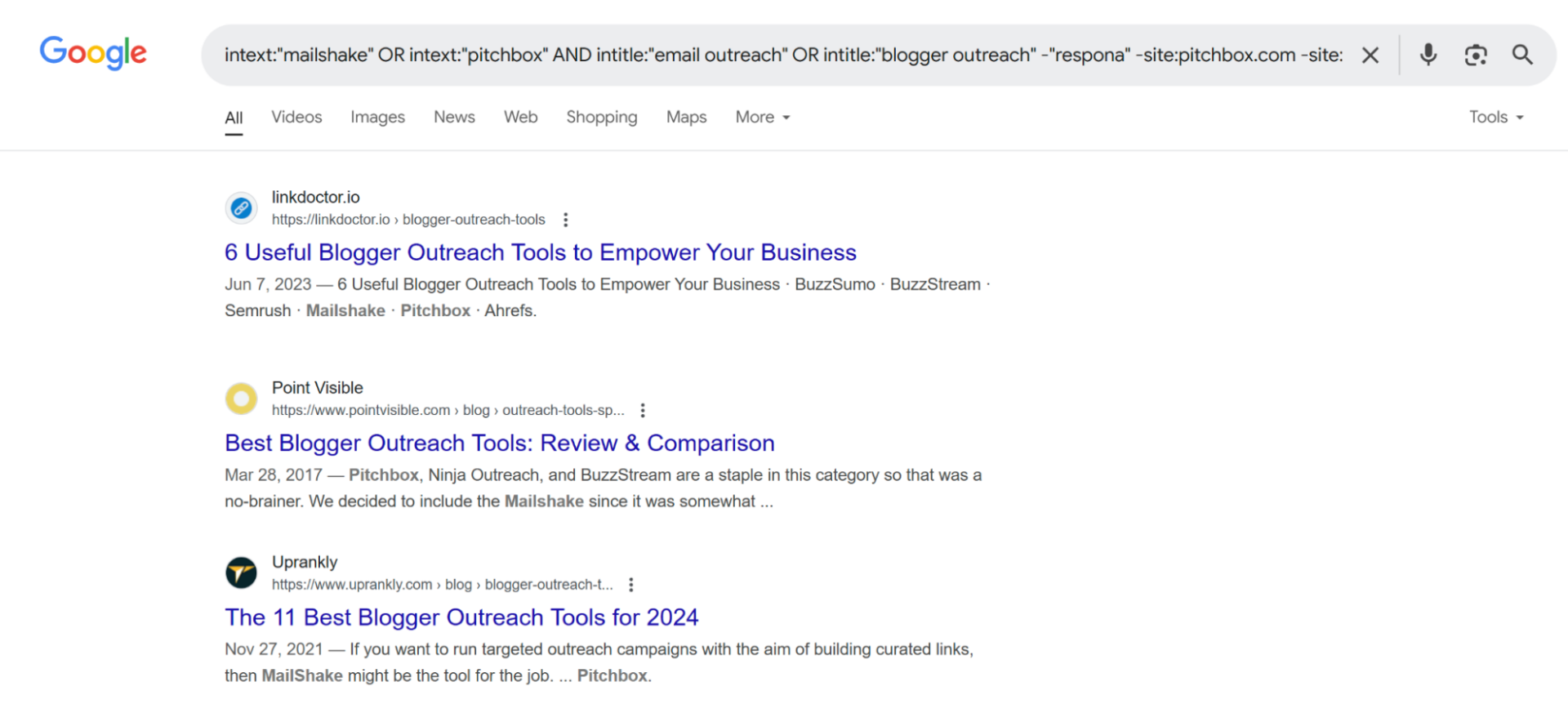 finding product review opportunities in google