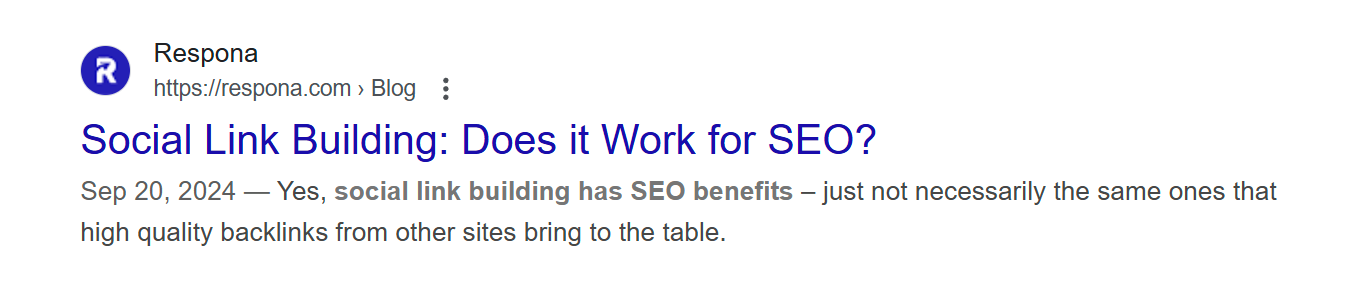 meta description example