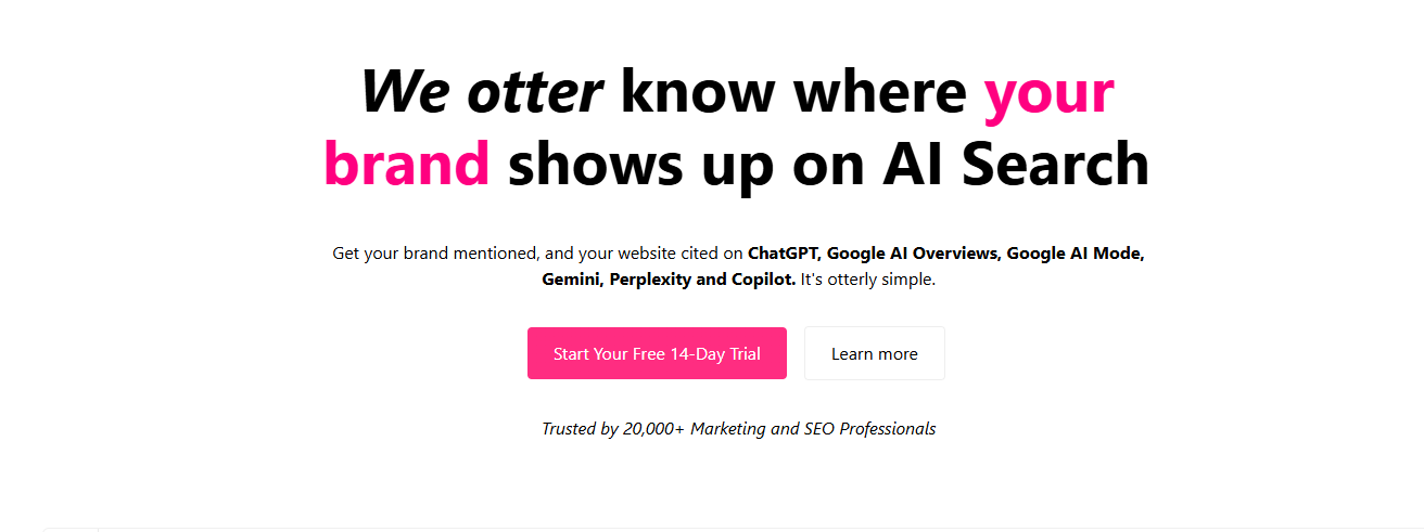 otterly ai homepage