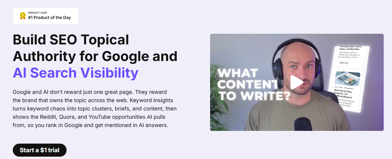 keyword insights homepage