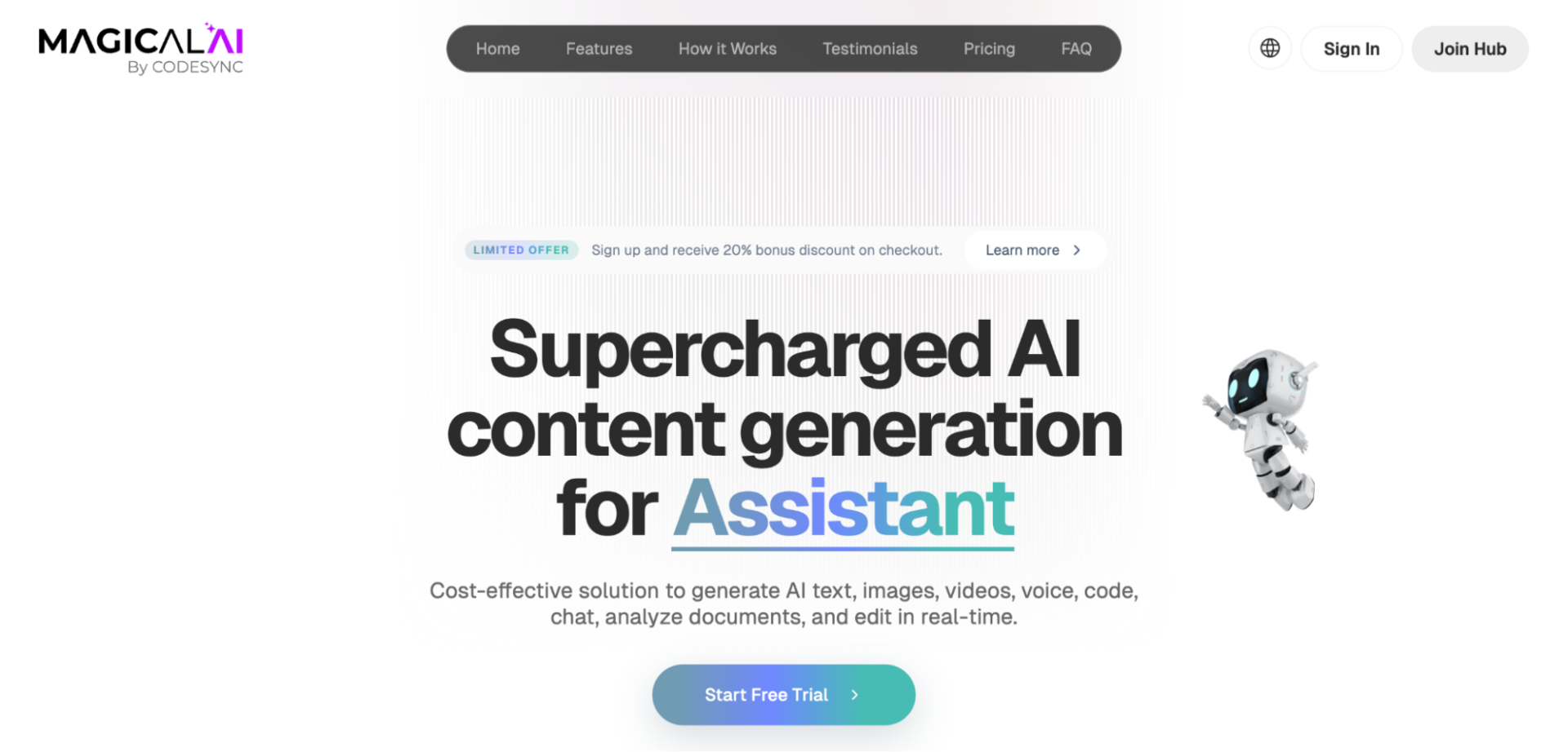 magical ai homepage