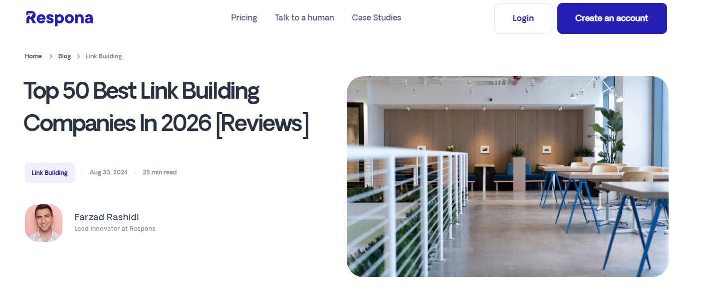 respona link building companies listicle