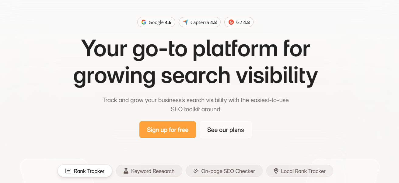 wincher homepage