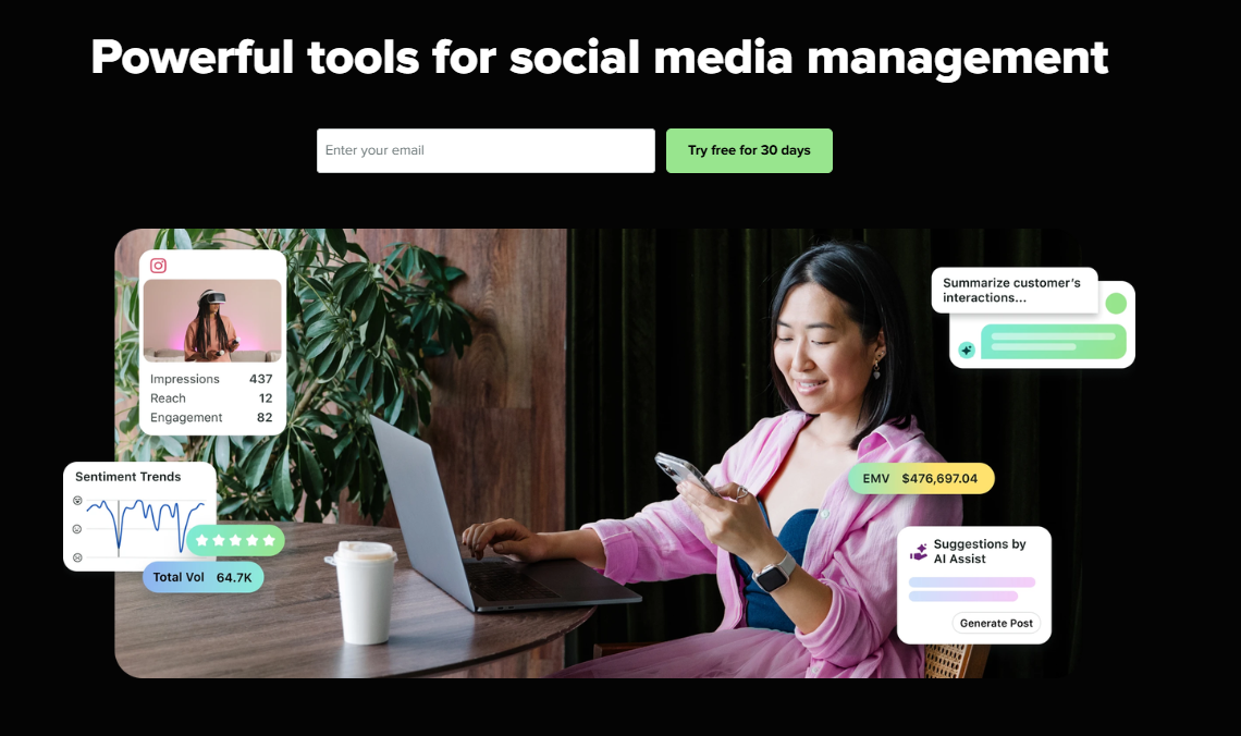 sprout social homepage