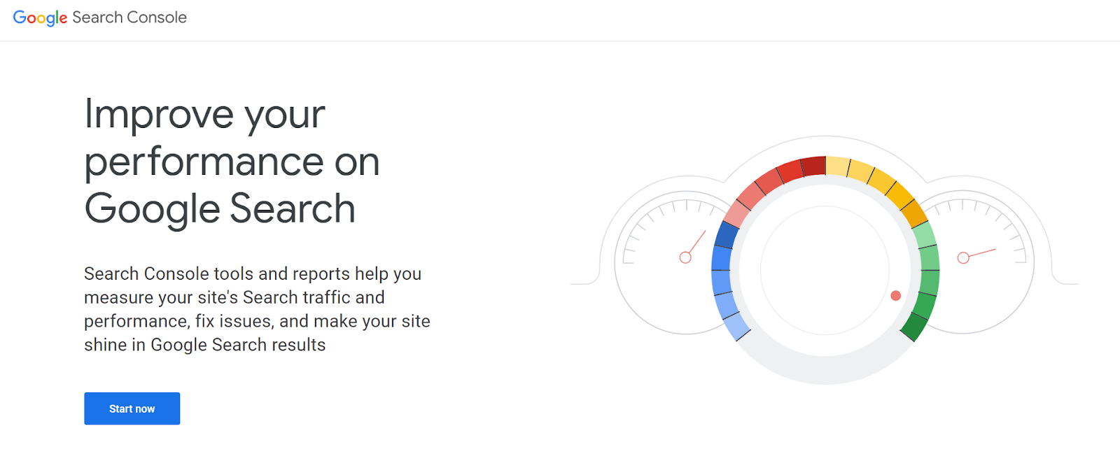 google search console homepage