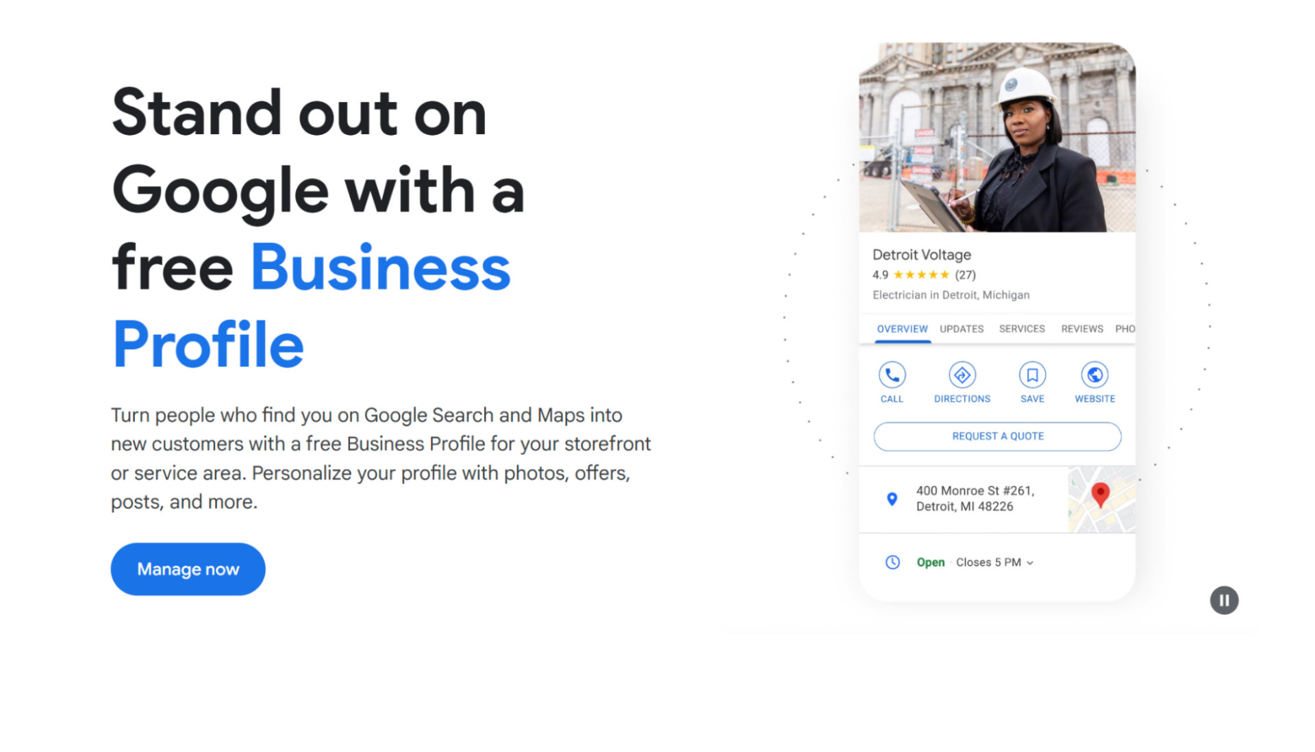 google business homepage