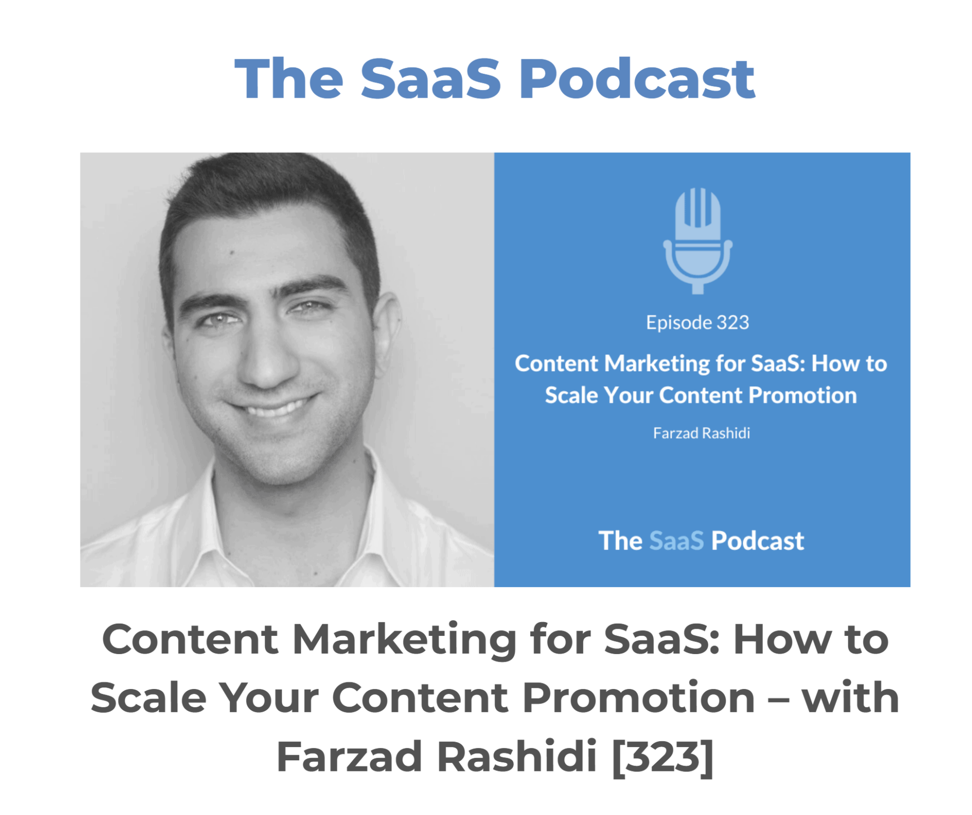 farzad rashidi appearance on the saas podcast