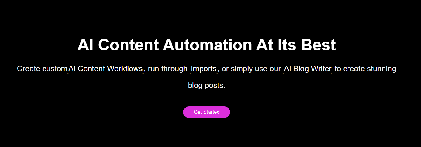 contentbot.ai homepage