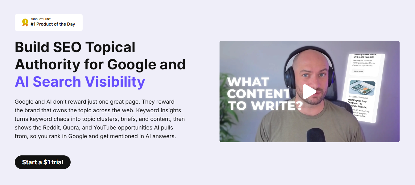 keyword insights homepage
