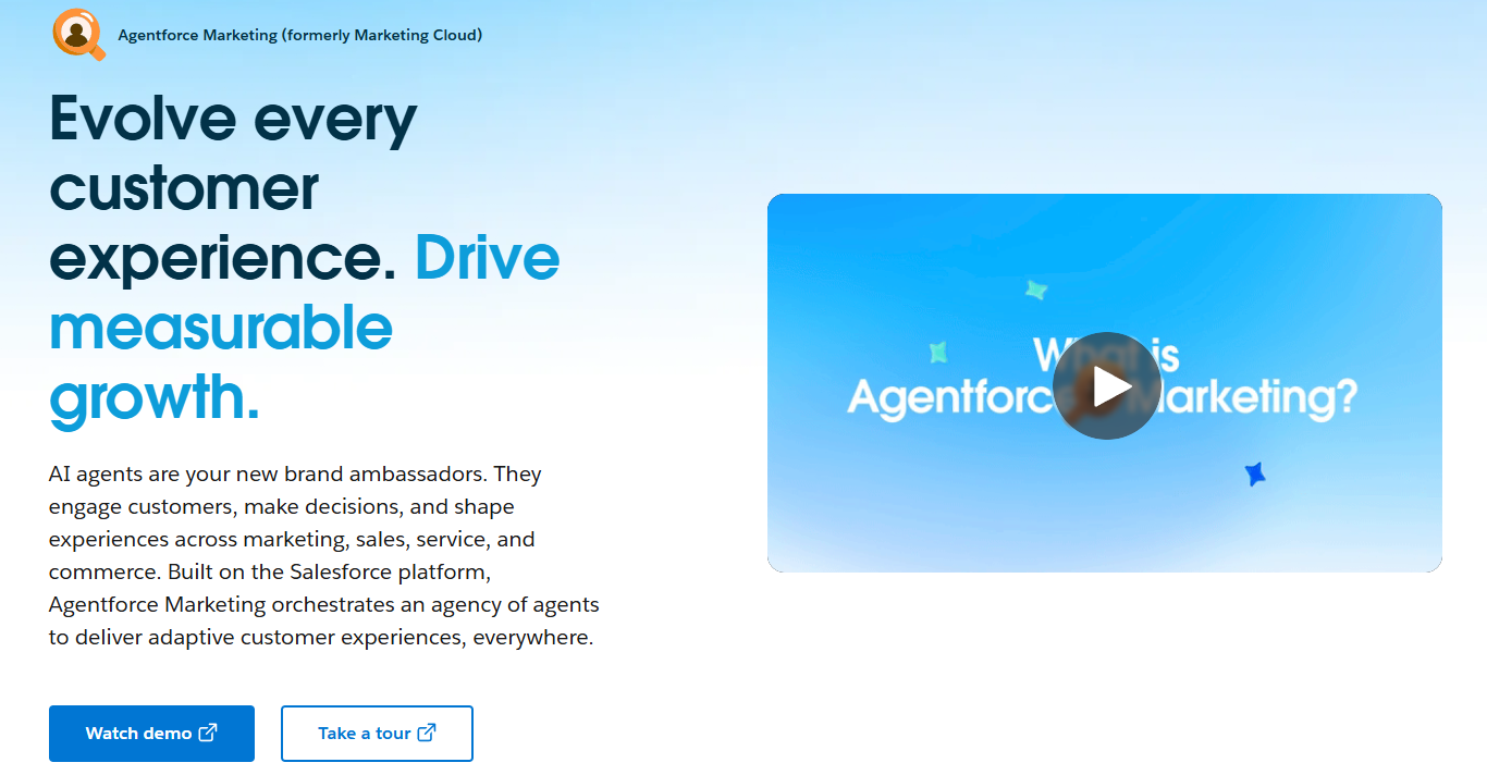 agentforce marketing homepage