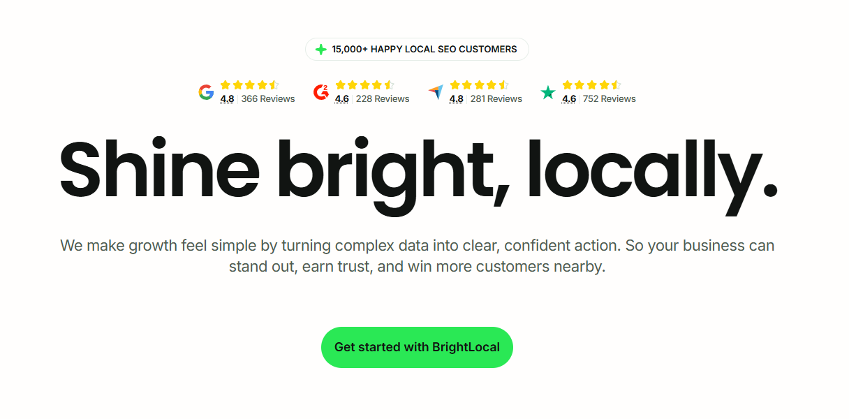 brightlocal homepage