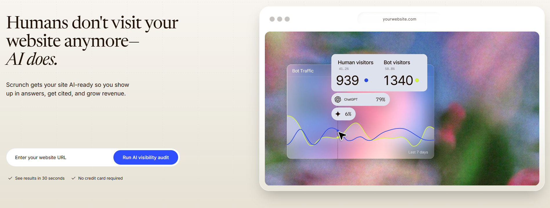scrunch ai homepage