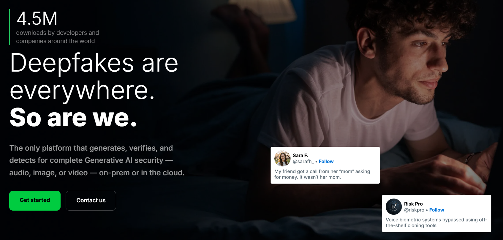 resemble ai homepage