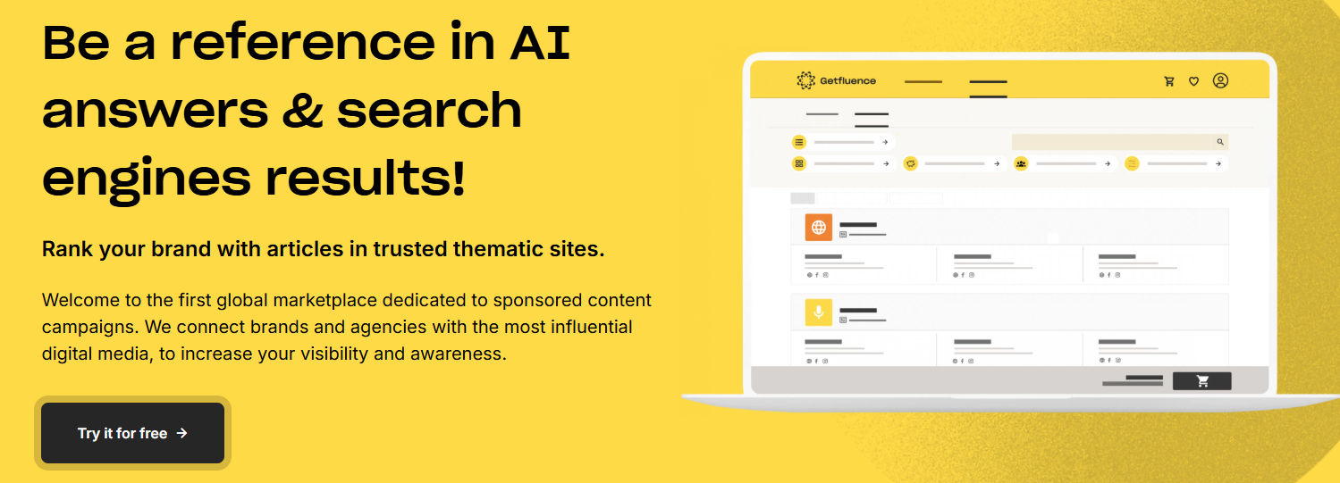 getfluence homepage