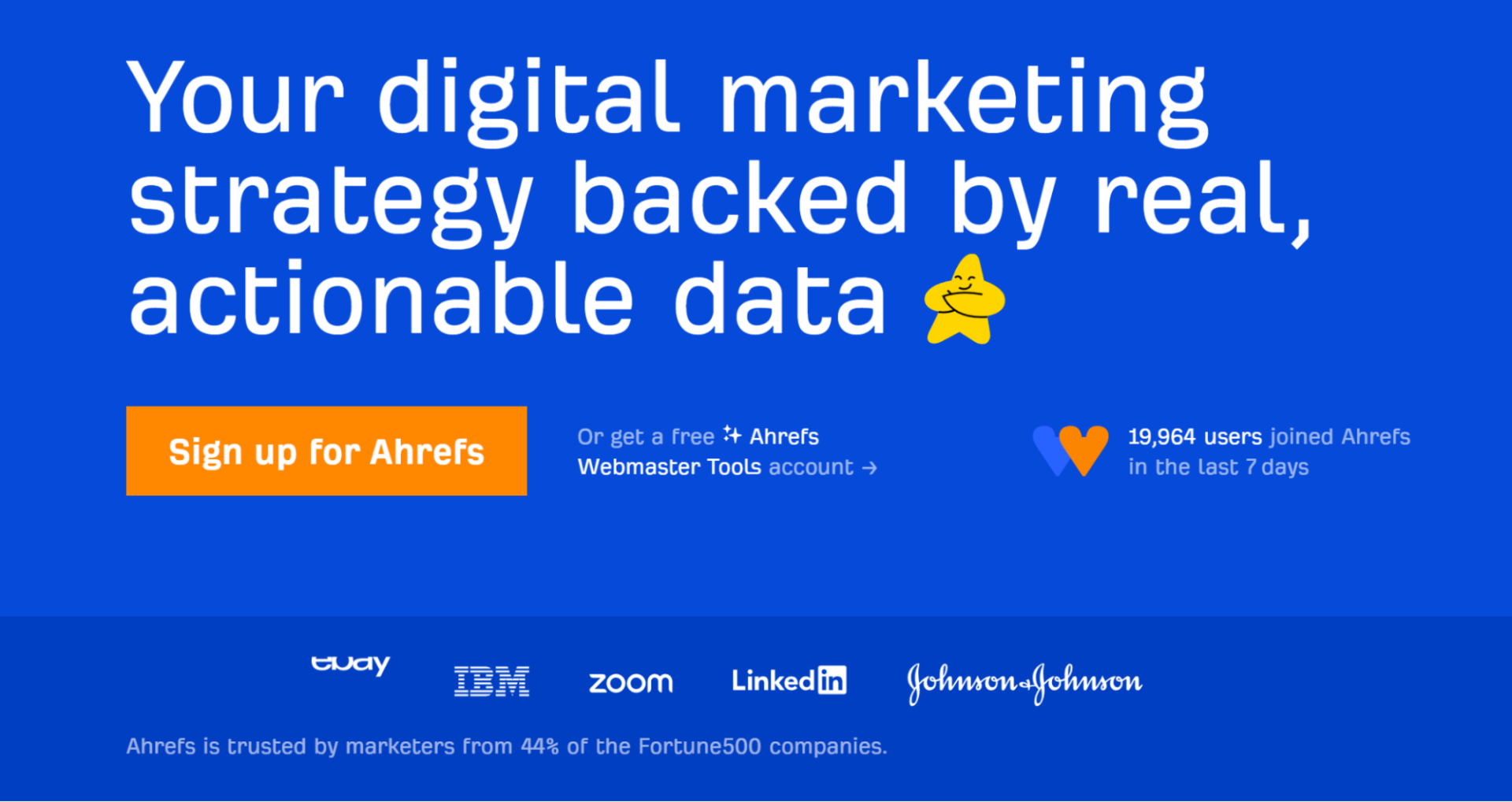 ahrefs homepage