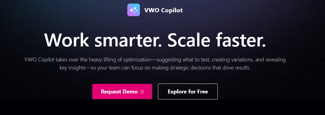 vwo copilot homepage