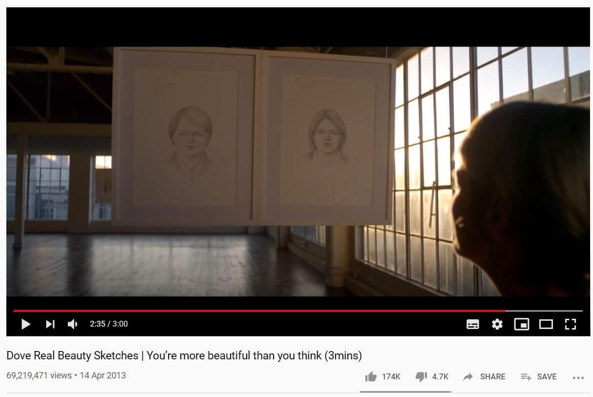 Dove youtube video 1