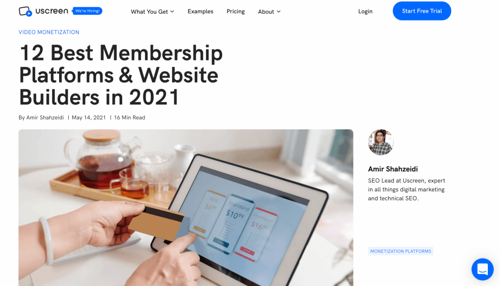 Uscreen blog post